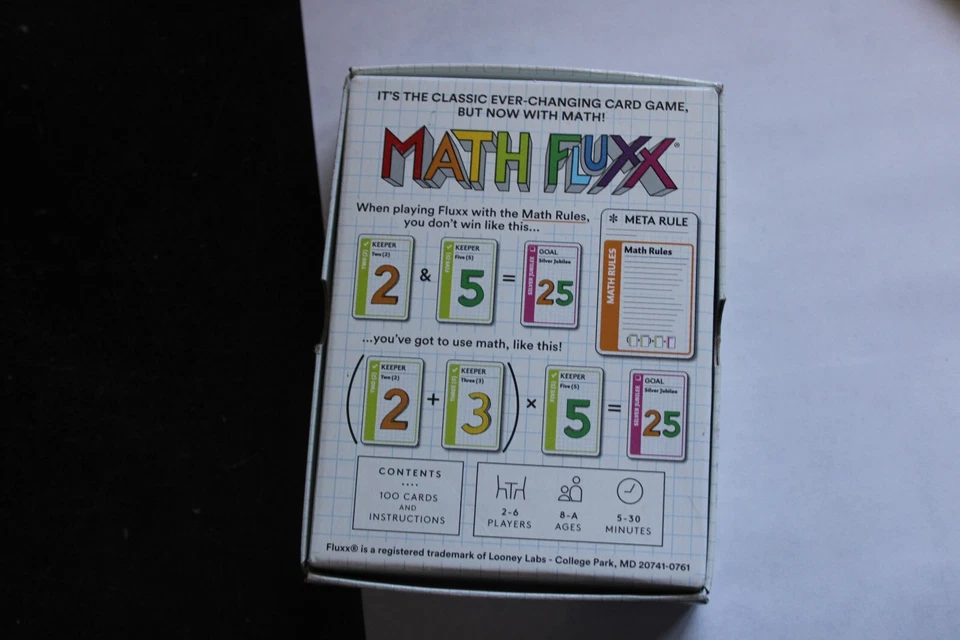 Math Fluxx от Looney Labs — цифровая карточная игра с постоянно меняющимися правилами - Изображение 4 из 4