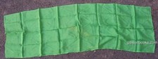 Echo Long Scarf Bright Green Navy Stripes Vintage Fashion