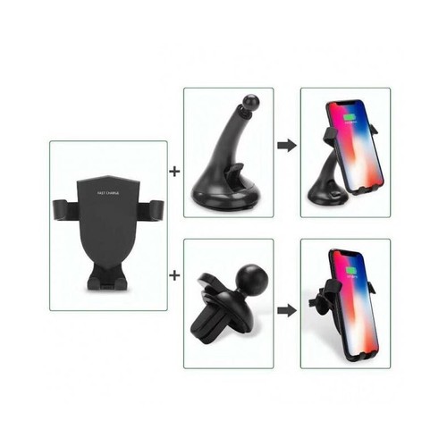 Supporto smartphone auto ricarica wireless per Apple iPhone 14 e Pro Max FY-N5F - Foto 2 di 9