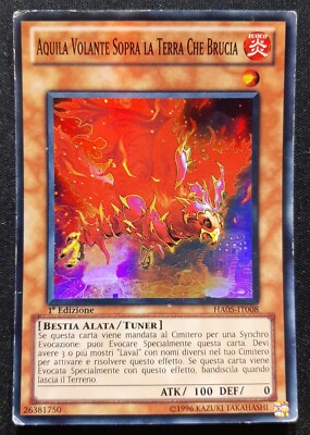 FLIEGENDER ADLER ÜBER DER BRENNENDEN ERDE Super auf Italienisch EXC HA05-IT008 YUGIOH