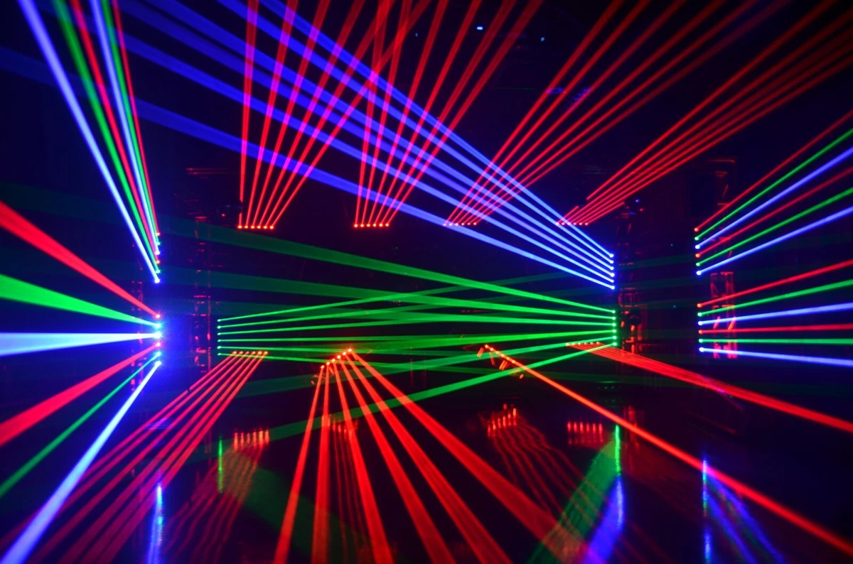 6 Eyes Fully RGB Laser for Stage DJ Club Disco Lighting Event Show Moving  Head