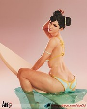 Chun-Li surf, Street Fighter, 1/4-1/24, Figur...