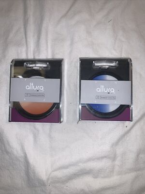 Set of 2 Altura Photo Professional Camera Filter 58mm - Gradual Orange and Blue