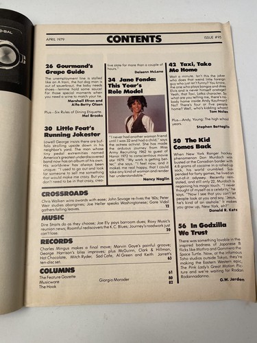 Crawdaddy Feature Rock Music 1979 Jane Fonda Andy Kaufman MurdochLittle Feat - Picture 3 of 3