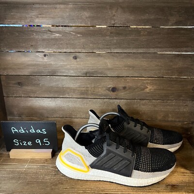 Mens Adidas UltraBoost 19 Trace Cargo Black Running Shoes Sneakers Size 9.5 D