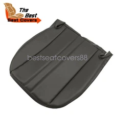 For 2003-2014 Chevy GMC C Series Driver Bottom Leather Seat cover Dark Gray