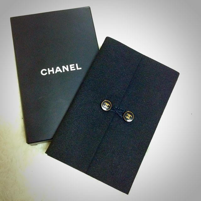 CHANEL ノート CHANEL Small Pocketsize Notebook Note Pad Black in Original