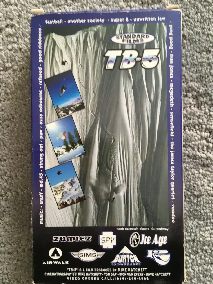 Standard Films TB5 VINTAGE RARE SNOWBOARDING VHS