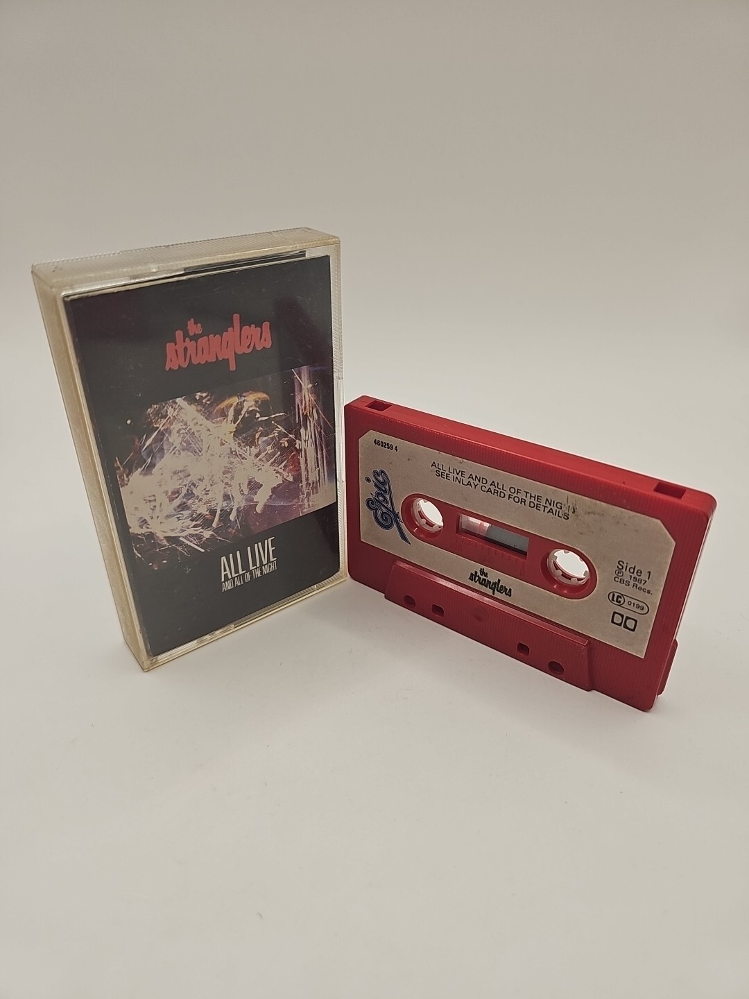 The Stranglers ‎All Live And All Of The Night Cassette Tape With Rare Red Shell