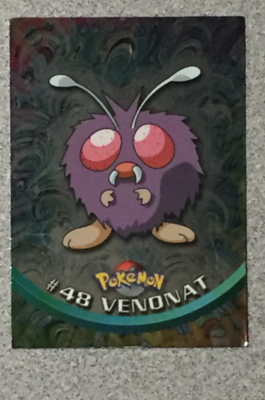 TOPPS - POKEMON- #48 VENONAT 1X (HOLO FOIL) 1999 TV ANIMATION