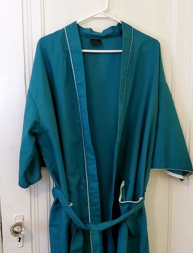 Vintage Studio 5 Robe Collection Mens Womens OSFA Green Belted Bathrobe Made USA - Picture 2 of 12