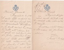 13467-BAGNOREA (Bagnoregio), PRAETOR'S CABINET, 2 LETTERS NUNCIO NATALIN, 1901