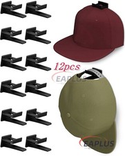 12X Baseball Cap Hat Rack Wall Door Hanger Storage Organizer Hooks Self-Adhesive