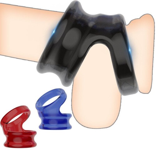 Reusable Ball-Scrotum-Stretcher-Ring-Penis Enhancer Delay Ejaculation for-MALE - Picture 2 of 17