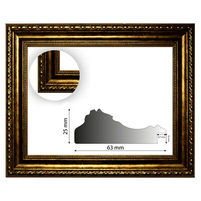 Barockrahmen gold fein verziert 842 ORO, verschiedene Varianten