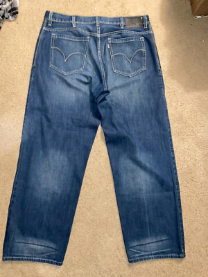 Vintage Levi's SilverTab 36 Mens Blue Cotton Straight Mid Wash