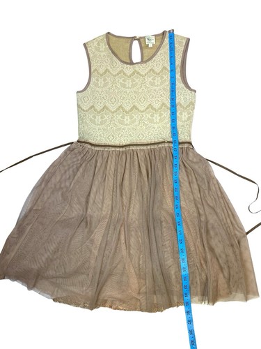 Weston Wear Dress Size M Wool Blend A-Line Tulle Knit & Lace Dress - Picture 15 of 15