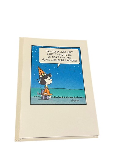3 Vintage Charlie Brown and Snoopy Greeting Cards Lot of 3 Halloween, Valentine - Imagen 4 de 9