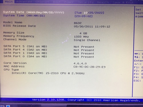 Placa madre ECS H61H2-CM - CPU i5-2310 2,90 GHz - 4 GB de RAM - Probada - Imagen 7 de 8