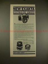 1961 Exakta VXIIa Camera - New Electric-Eye Lenses 
