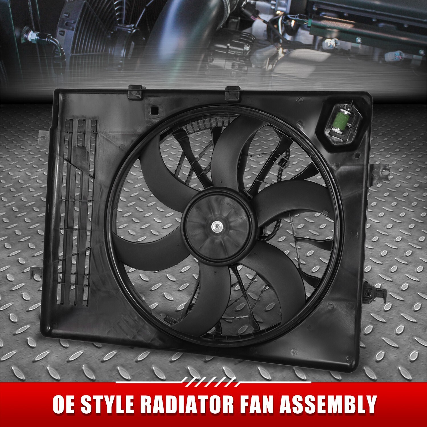 Azera Radiator For 12-14 Azera 3.3L 6Cyl DOHC Engine OE Style Radiator Cooling Fan ...