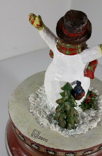 Lang Candle TOPPER SNOWY CELEBRATIONS Weihnachten Schneemann Susan Winget 2000 - Bild 3 von 5