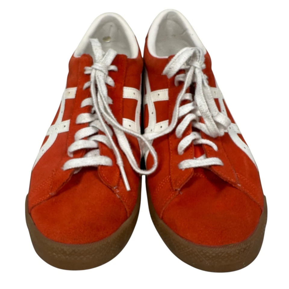 Zapatillas deportivas Onitsuka Tiger Fabre BL-S OG para hombre 10,5 rojo naranja blanco suela de goma zapatos Foto 2 de 4