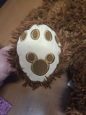 Walt Disney World Pre-Duffy Dark Brown Bear Plush Hidden Mickey | eBay