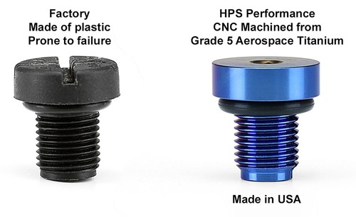 HPS Titanium Coolant Bleed Screw for BMW 4 Series F33 435i Convertible (N55) - Picture 2 of 6