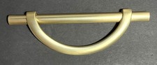 Amerdeco 10 Pack Brushed Gold Cabinet Pulls 5" Hole Centers - New open box