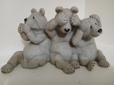 QUARRY CRITTERS "UH OH" HEAR SPEAK SEE NO EVIL SECOND NATURE DESIGN