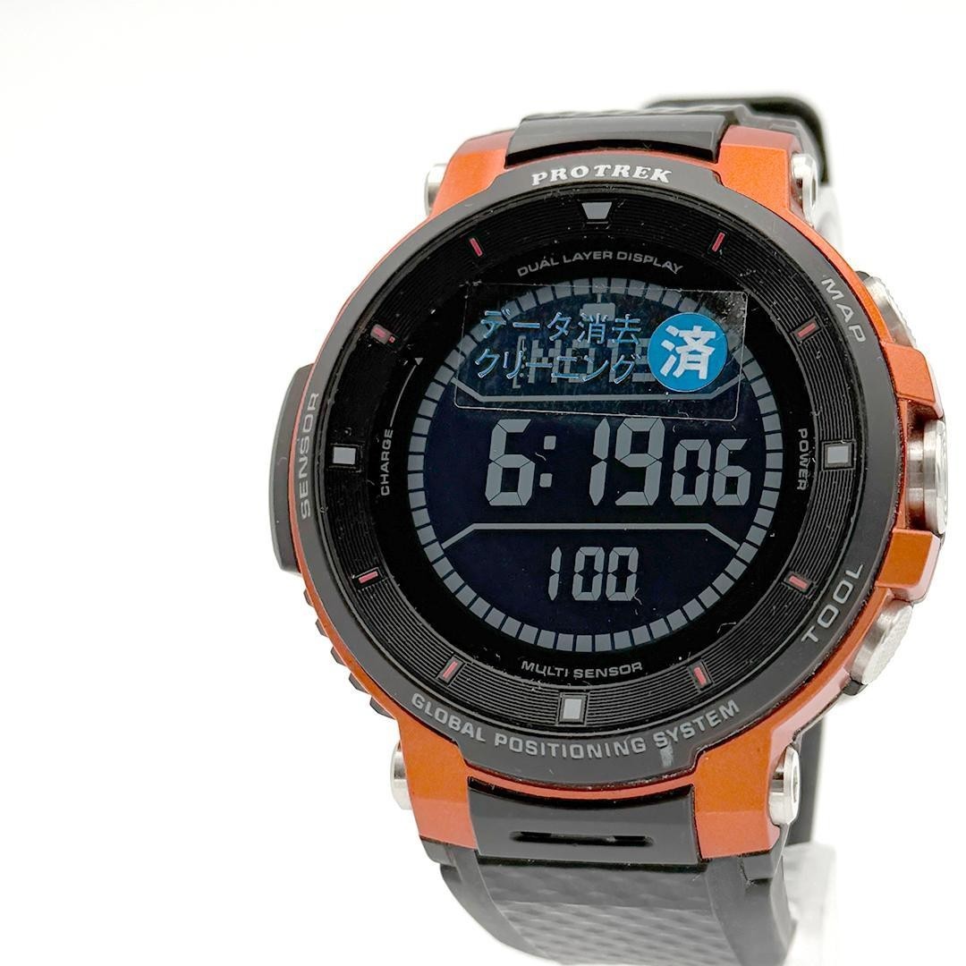 Reloj GPS Casio Pro Trek Inteligente WSD-F30-RG Naranja Usado Funciona desde Japón