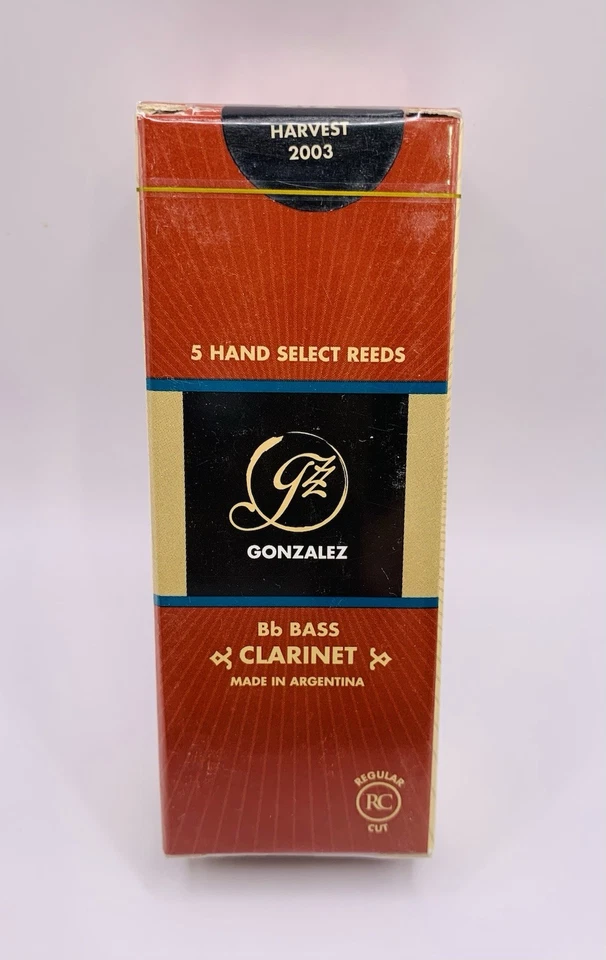 Gonzalez RC Bb бас кларнет трости прочность #2, коробка из 5 - Изображение 2 из 3