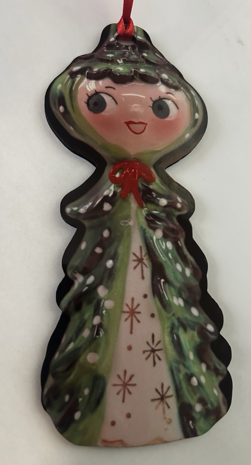 Holt Howard Inspired Tree Girl Ornament
