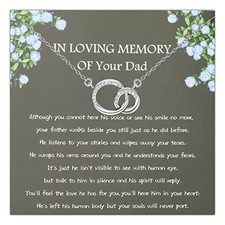 Dad Memorial Gifts In Loving Memory Of Your Dad Dad Memorial Necklace