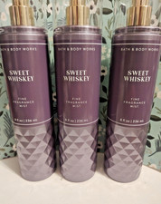 Bath  Body Works Sweet Whiskey Fragrance Mist X3 Full Size - NEW