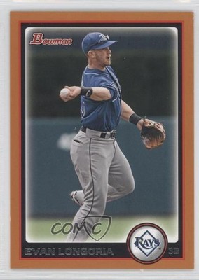 2010 Bowman Orange 98/250 Evan Longoria #80 0j6