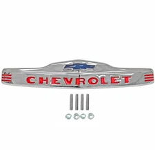 1947 48 49 50 51 52 53 Chevy PU Truck Hood Header Emblem "CHEVROLET" Stainless