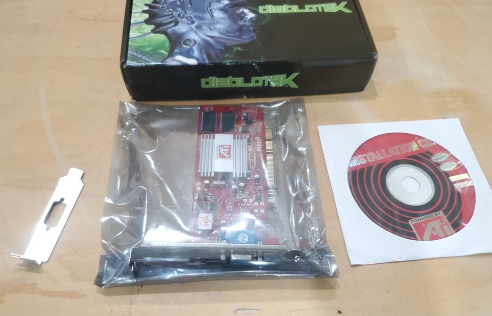 Diablotek ATI Rage 128Pro 32MB PCI Video Card VAR128P-32P Full or Half Height - Image 2 of 2