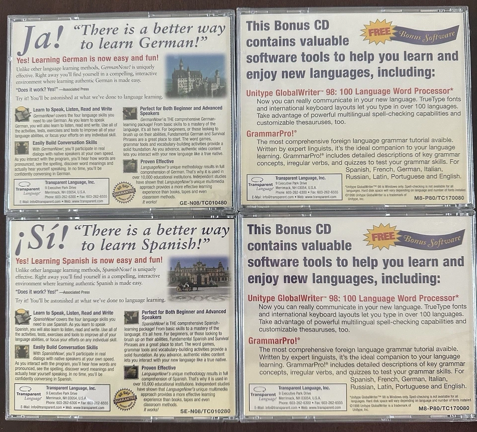 Software de aprendizaje de idiomas - alemán y español nunca abierto Foto 2 de 2