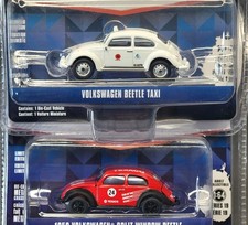 Greenlight VOLKSWAGEN BEETLE TAXI White VW Bug CLUB V-DUB 1950 Split Window