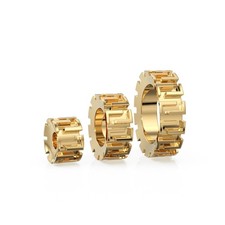 4mm Designer 18k Solid Yellow Gold Bead / Fancy Spacer Handmade Findings