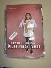 Playing Card Queen Women's Halloween Costume - Cute Adult One-Size Body Suit