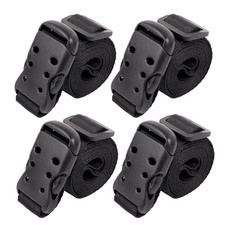 Ayaport Utility Straps with Buckle 48" Quick-Release Adjustable 1"x48", Black