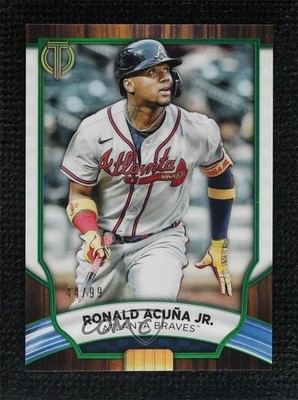 2022 Topps Tribute Green 44/99 Ronald Acuna Jr Ronald Acuña Jr #47 9su