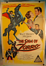 Poster film Segno di Zorro 1960 Walt Disney