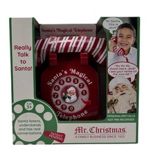 Mr Christmas Santa's Magical Phone Telephone Interactive Phone Call North Pole