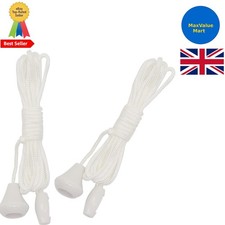 Robustes 2-teiliges Nylon Zugschnur Set für Decke & Bad Lichtschalter - 1,5 m