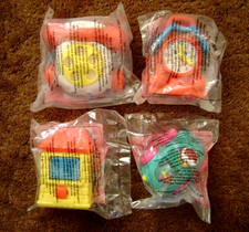 1996-FISHER-PRICE: Under 3 yrs. 4-Toys McDonald's NIP 