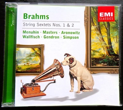 CD Brahms: String Sextets Nos. 1 & 2. Menuhin, Masters, Aronowitz, Wallfisch
